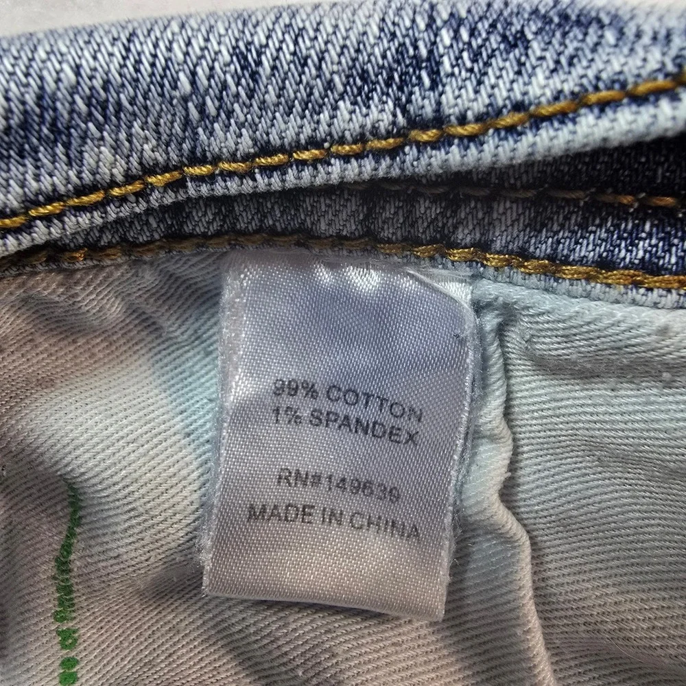Preme Moto Biker Denim Jeans Mens Sz‎ 28x31 Skinny Distressed Stretch